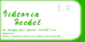 viktoria heckel business card